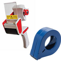 Pistol grip tape dispensers